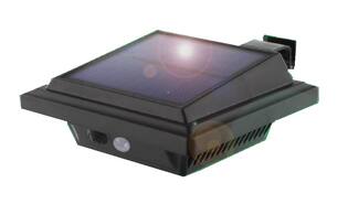 Wandlamp plat solar LED + pir sensor IP65