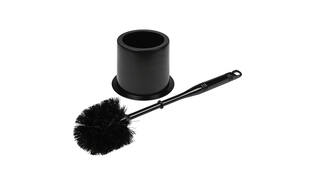 WC borstel + houder zwart basic