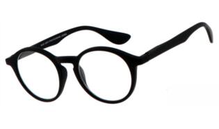 Leesbril Napels zwart + bruin display