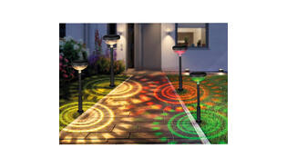 Tuinlamp solar fakkel RGB 47 cm display