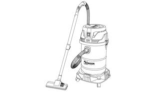 Bouwstofzuiger nat/droog 30 ltr 1400W