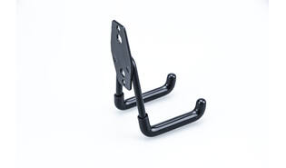 Haak dubbel universeel 70 x 60 mm zwart