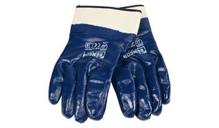 Werkhandschoenen nitril gesloten rug maat 10