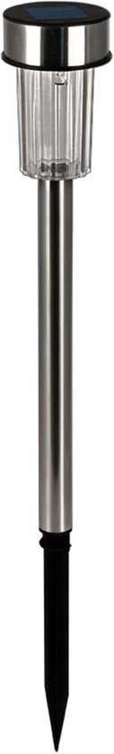 Tuinlamp solar 31 cm RVS