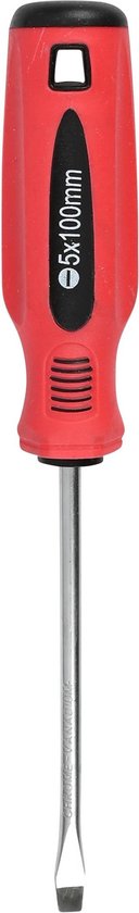 Schroevendraaier pozi PZ1 x 75 rood/zwart Cr-V