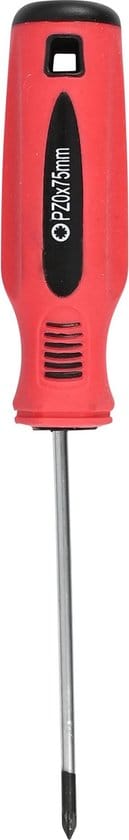Schroevendraaier pozi PZ0 x 75 rood/zwart Cr-V