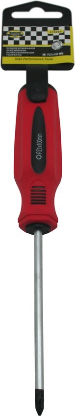 Schroevendraaier pozi PZ1 x 100 rood/zwart Cr-V