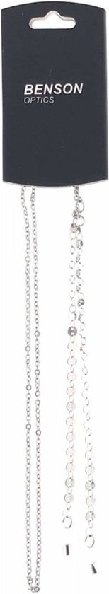 Brillenkoordje skye zilverkleurig metaal