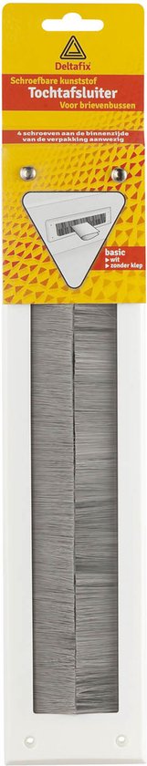 Deltafix Brievenbus tochtafsluiter wit schroefbaar