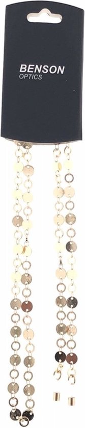 Brillenkoordje harper goudkleurig metaal