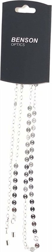 Brillenkoordje lola zilverkleurig metaal