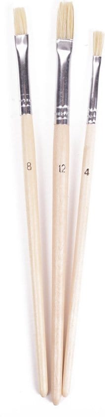 Penseelset 3 dlg plat