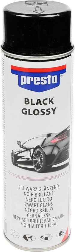 Presto lak glans zwart 500 ml