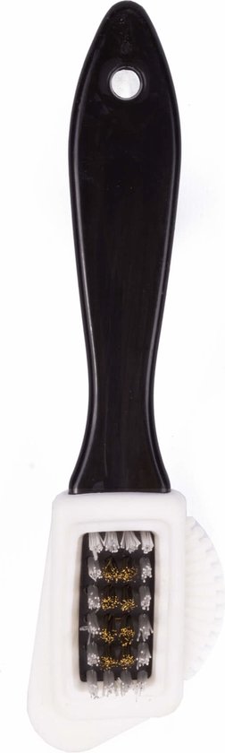 Bezem zacht + steel zwart