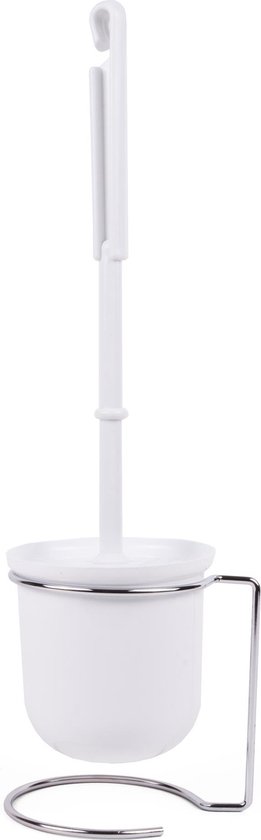 Wc borstel + houder wit