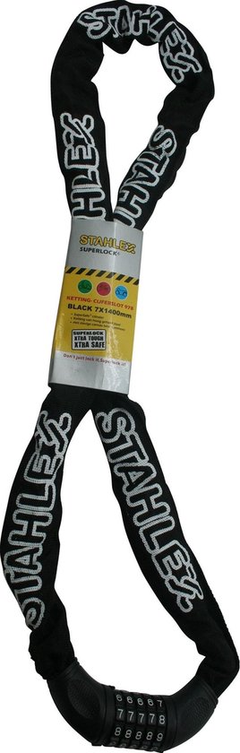 Ketting cijferslot Locksy 7 x 1400 mm