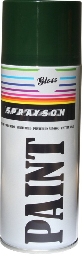 Verf spuitbus 400 ml RAL6009 HG groen