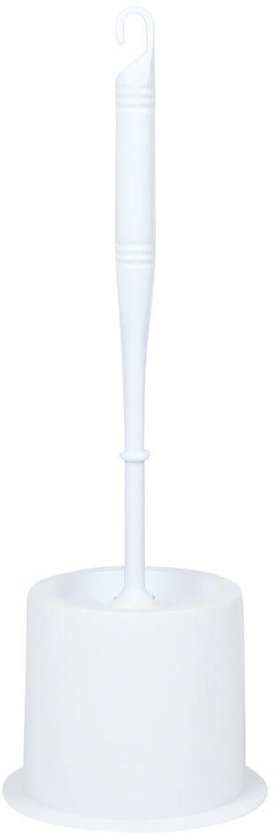 Wc borstel + houder wit basic