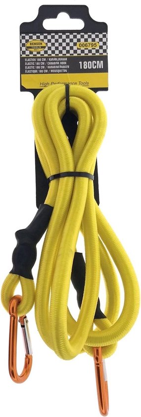 Elastiek rond 180 cm + karabijnhaak