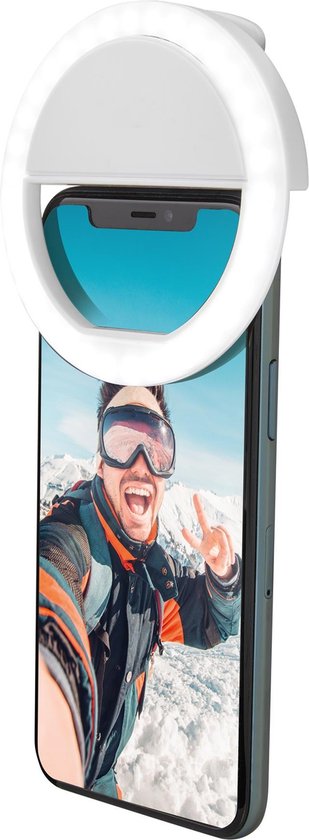 LED selfie ringlicht clip voor telefoon