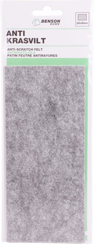 Antikrasvilt 20 x 9 cm grijs