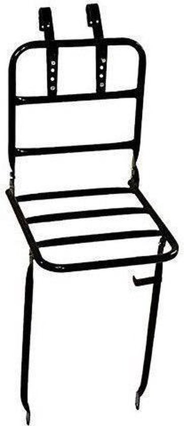 Fietsvoordrager 28" + steun zwart