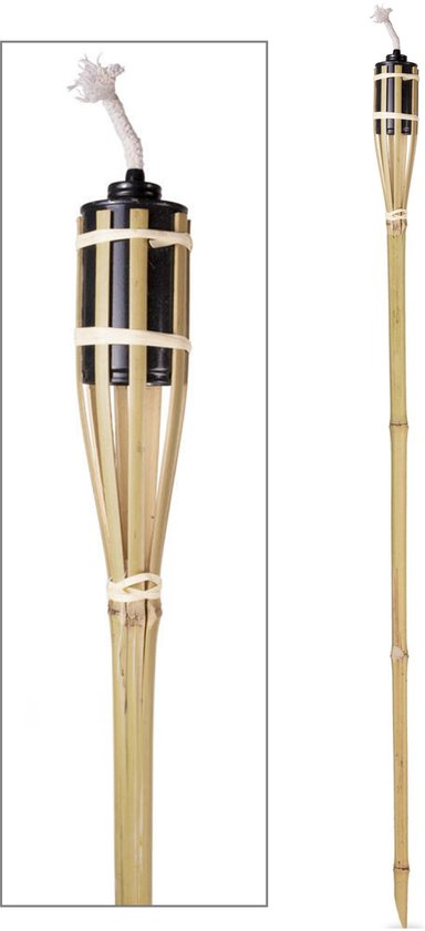 Tuinlamp fakkel bamboe 120 cm