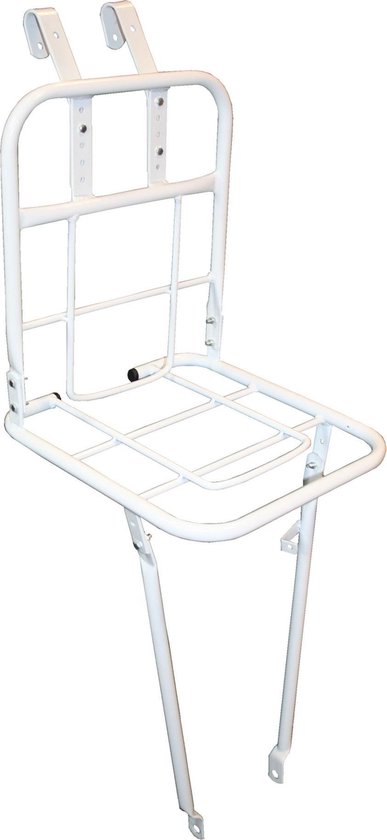 Fietsvoordrager 28" + steun wit