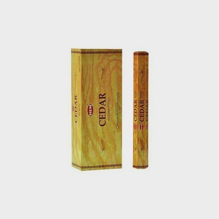 Cedar hem Wierooksticks 6x20 sticks - Afbeelding 2