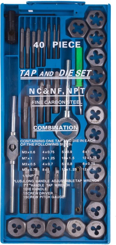 Tap-snijset 40 dlg