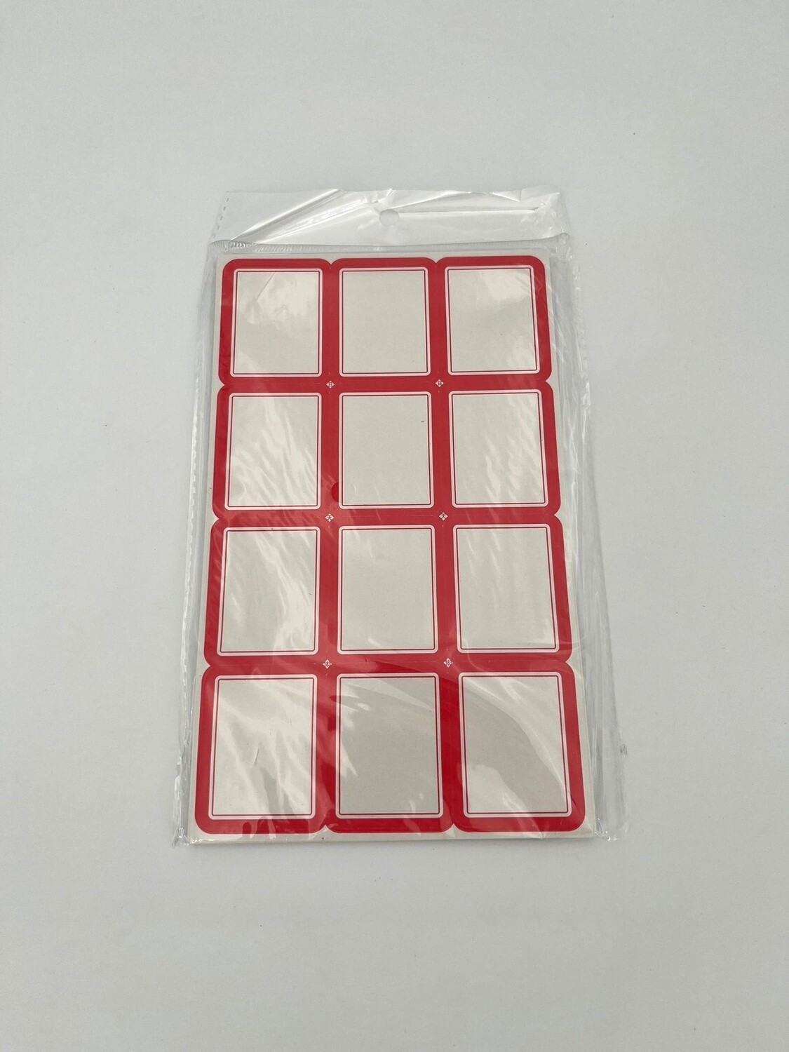 Etiketten Rood, 20 vellen