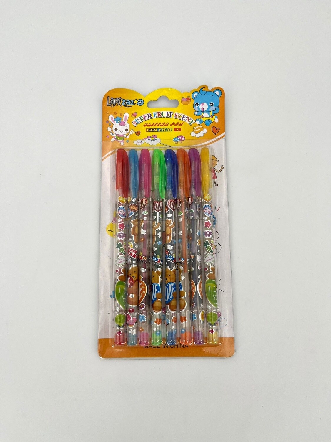 Glitterpennen 8 kleuren