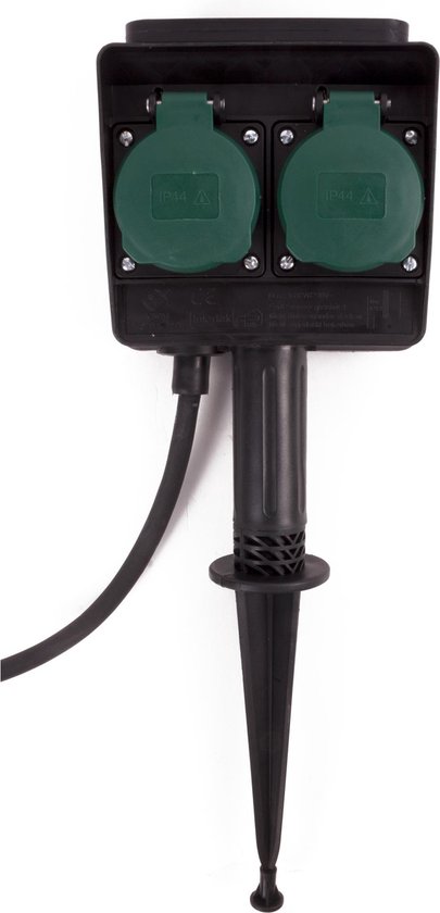 Tuincontactdoos op spies 1.5 mtr