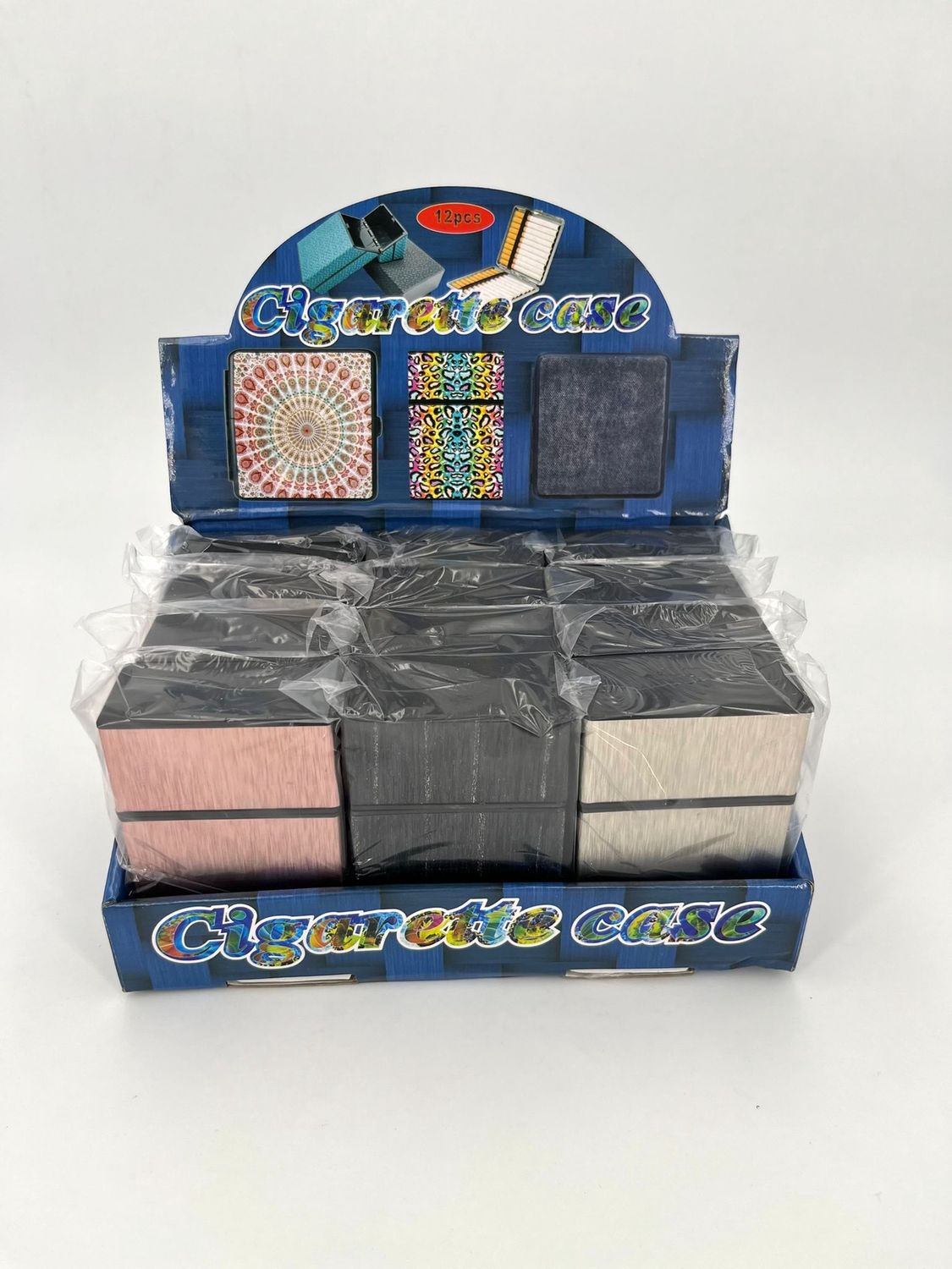 Sigarettendoosjes met drie kleuren print