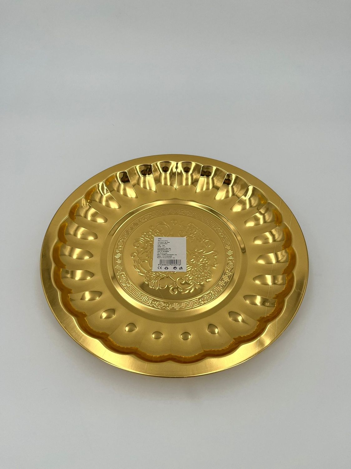 Metalen Bord Goud 30 cm