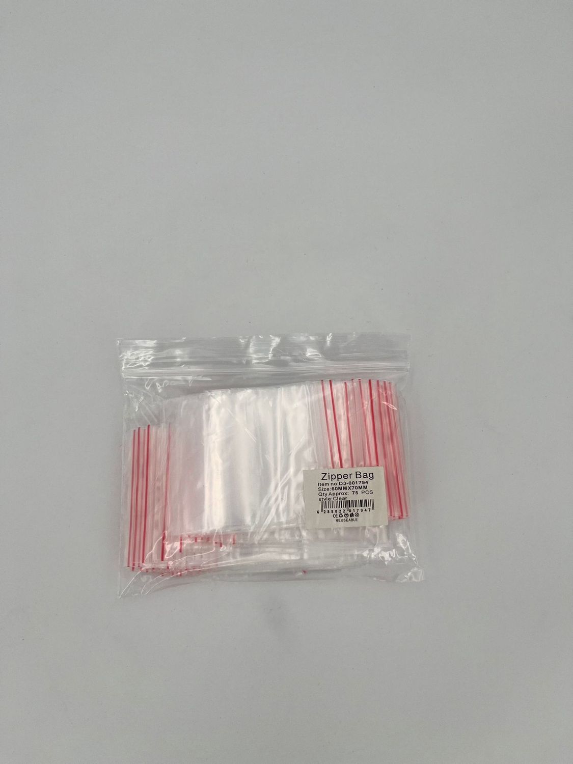 Gripzakjes 60x70x0,06 mm 75 stuks