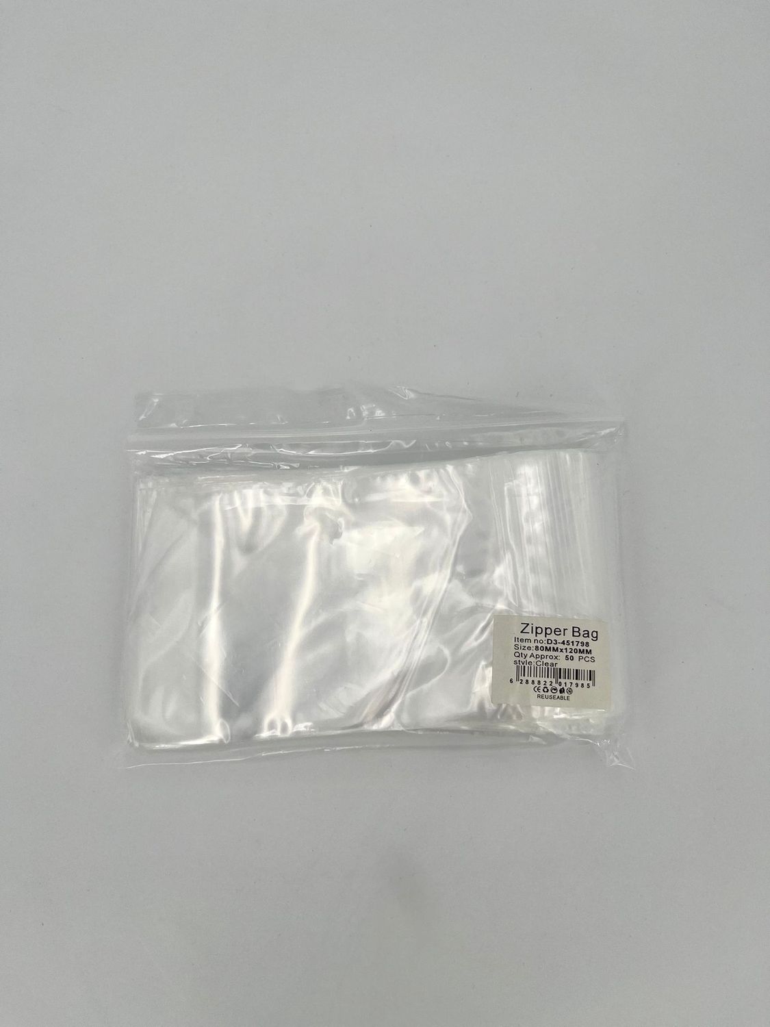 Gripzakjes 80x120x0,06 mm 50 stuks