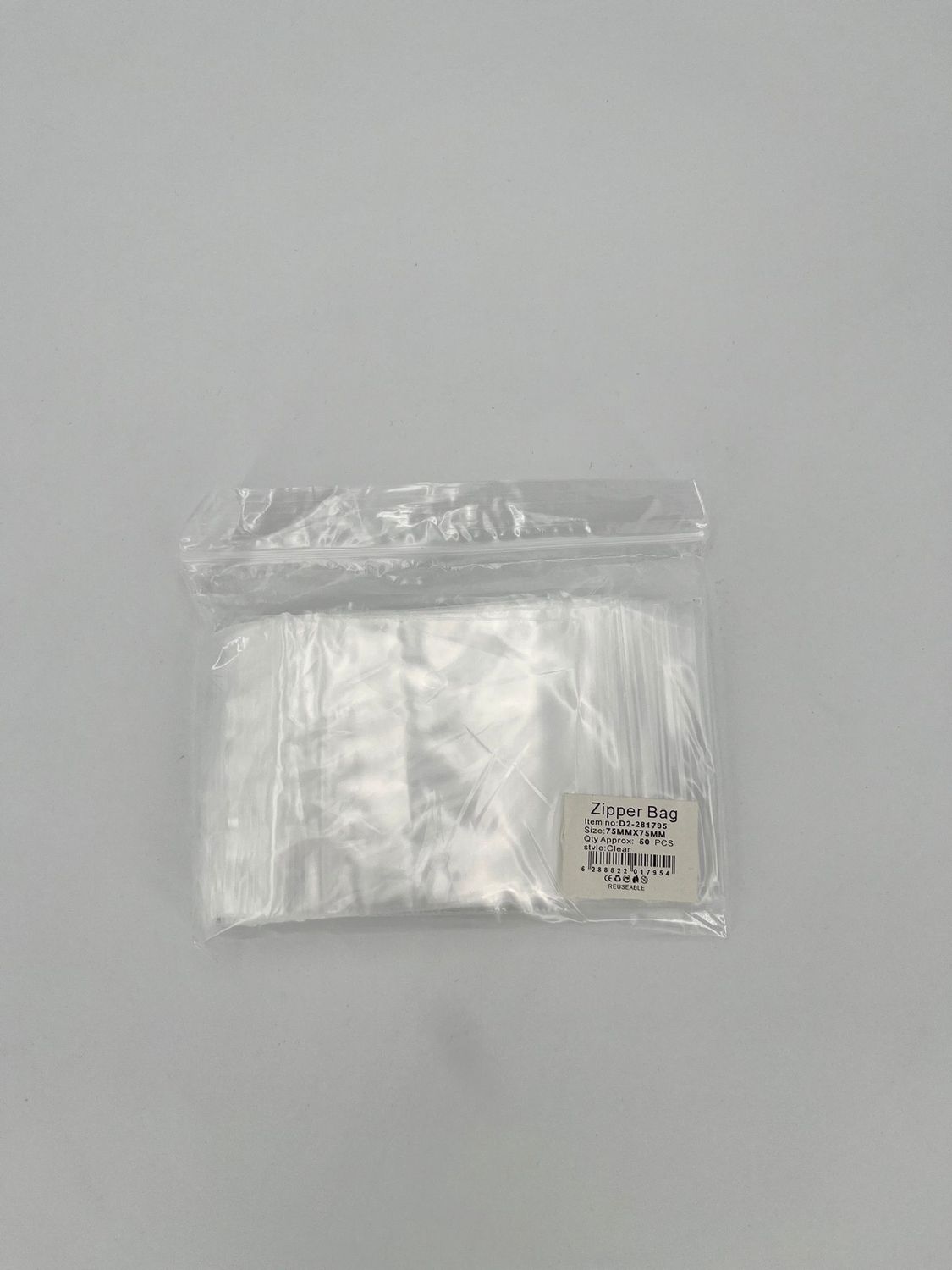 Gripzakjes 75x75x0,06 mm 50 stuks