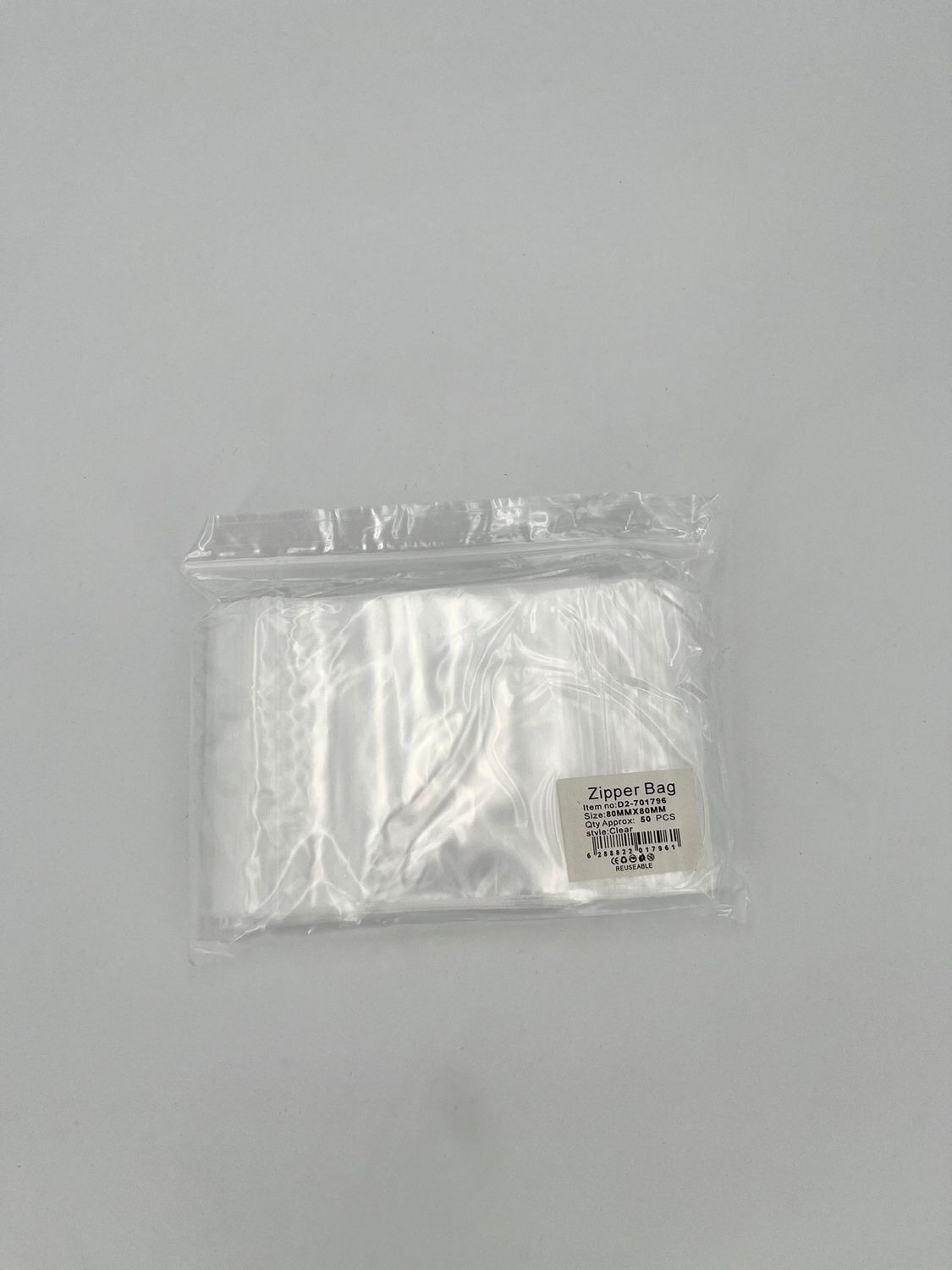 Gripzakjes 80x80x0,06 mm 50 stuks