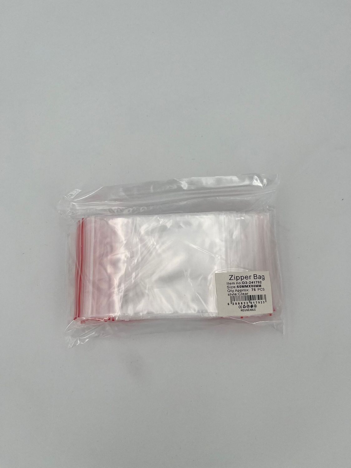 Gripzakjes 60x80x0,06 mm 75 stuks