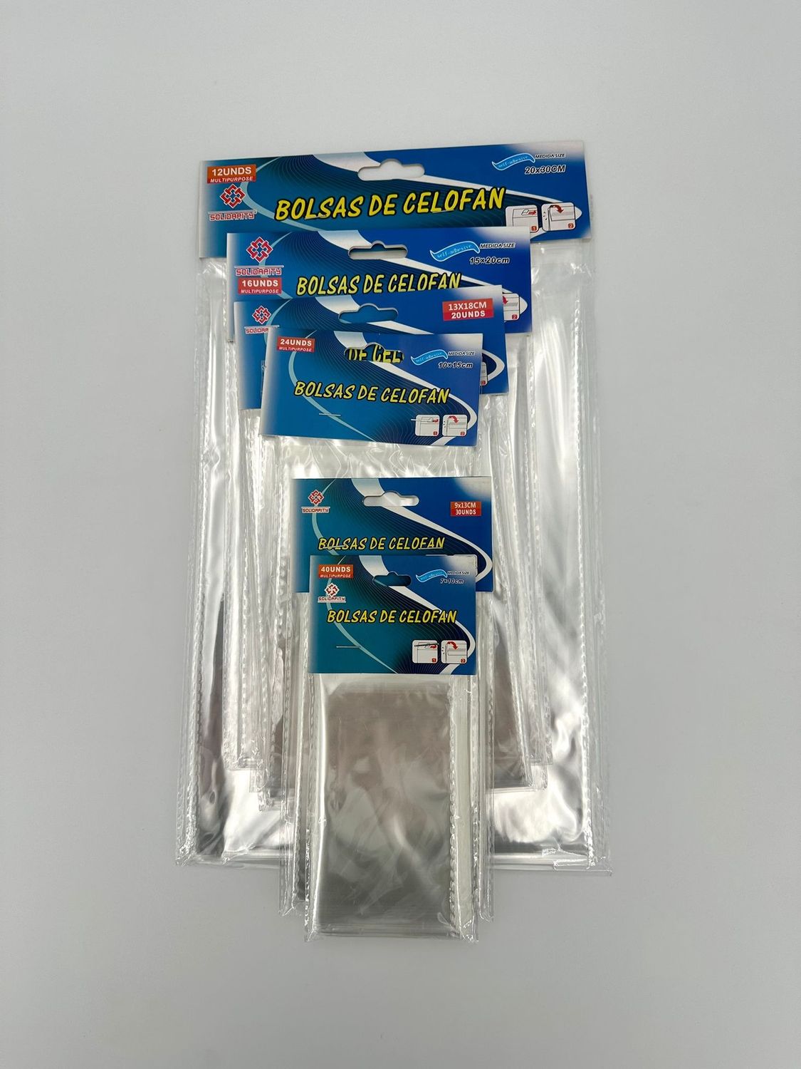 Celofaan Enveloppen 5 maten