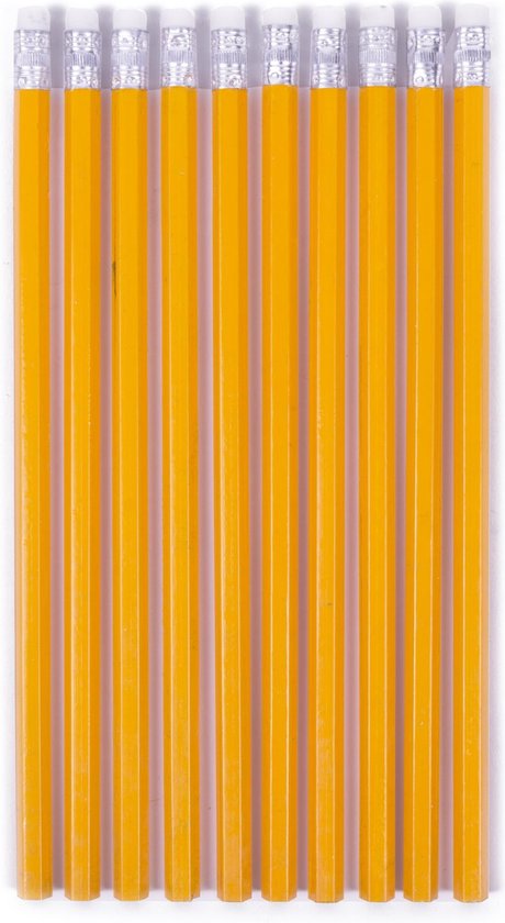 Potloden + gum 10 dlg