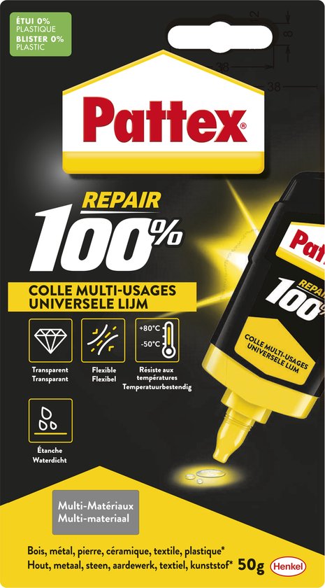 Pattex 100% alles in 1 lijm 50 gr