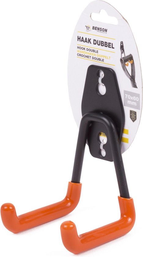 Haak dubbel universeel 70 x 60 mm display