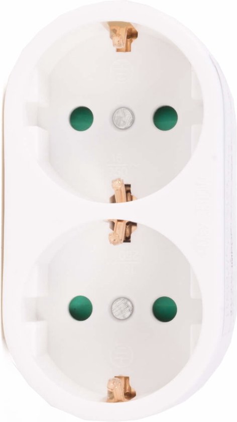 Stekker duo verloop + RA (verticaal)