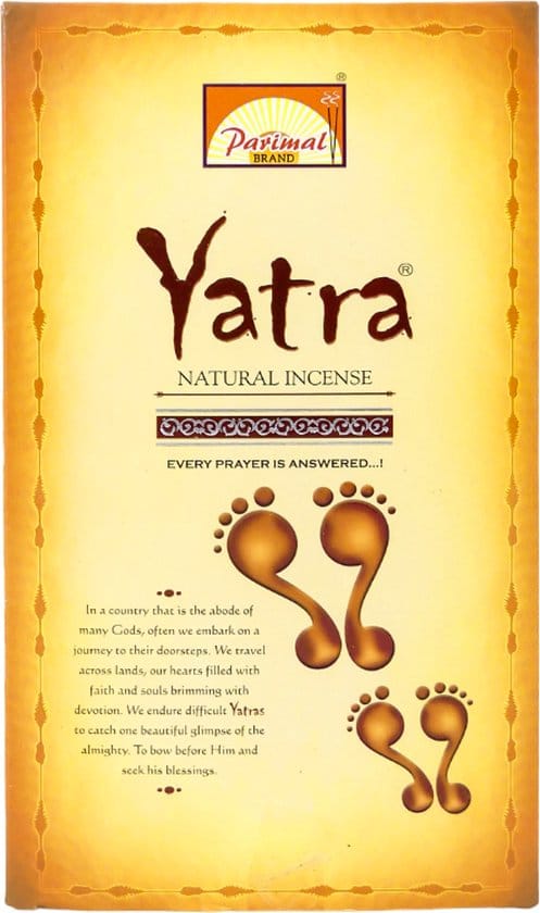 Parimal Yatra Natuurlijke Wierookstokjes 12 doosjes 17 gram