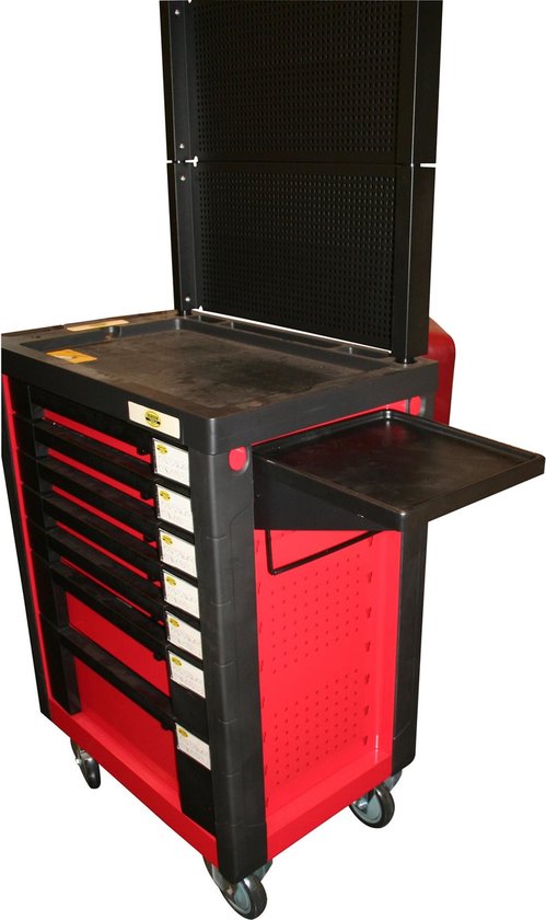 Papierrolhouder + tray voor gereedschapstrolleys