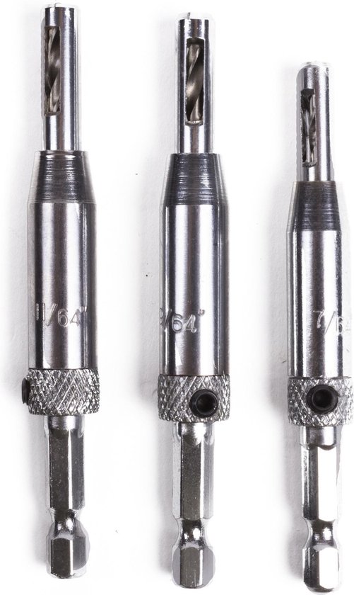 Boorset voor scharnier 3 dlg