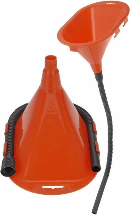 Trechter met afneembare slang 20 x 13 cm