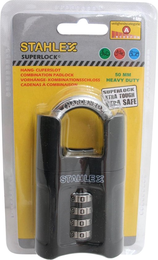 Hang- cijferslot 50 mm heavy duty